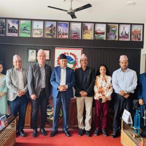 मुख्यमन्त्री आचार्य र युएनडीपी टोलीबीच भेटवार्ताः जैविक मल र रोजगारी अभिवृद्धिमा सहकार्यको खोजी