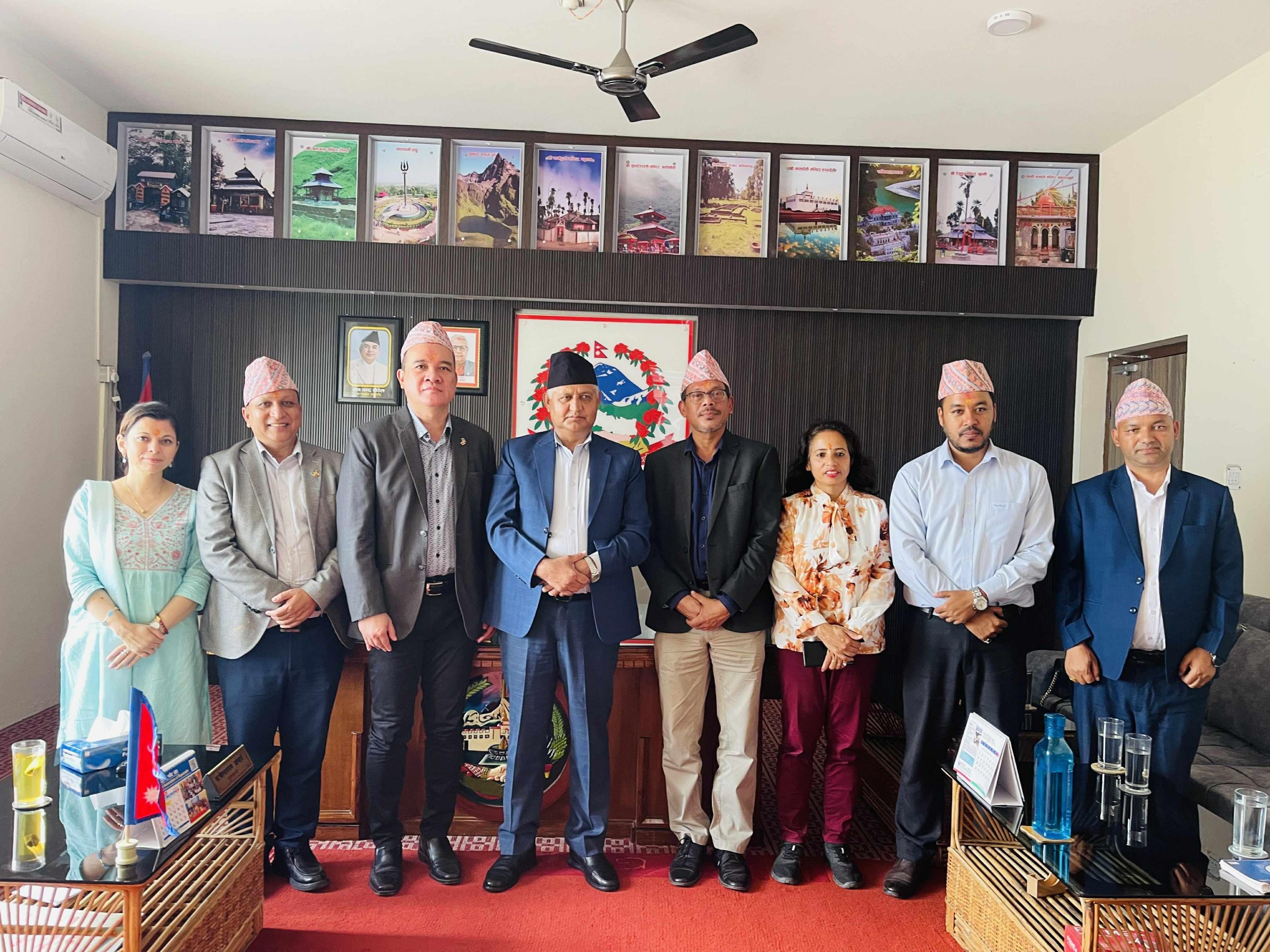 मुख्यमन्त्री आचार्य र युएनडीपी टोलीबीच भेटवार्ताः जैविक मल र रोजगारी अभिवृद्धिमा सहकार्यको खोजी