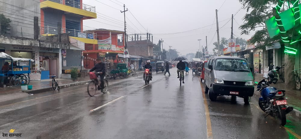 मौसम पूर्वानुमान महाशाखाको पूर्वानुमान: ‘देशभर वर्षा हुन्छ’